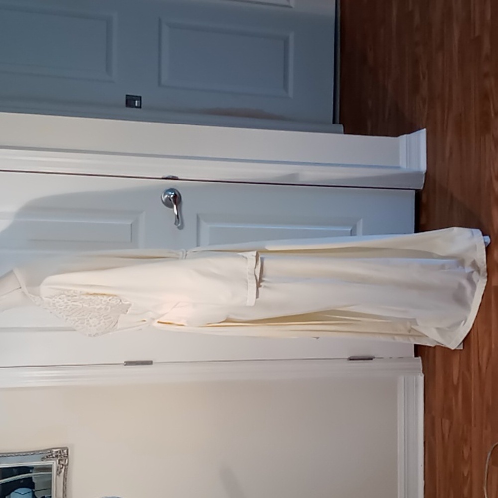 Vintage FM Lingerie Full Length Belted Robe Size 3X Pale Yellow 3/4 Sleeve - Picture 3 of 9
